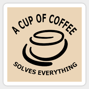 A Cup of Coffee Sticker